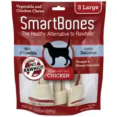 Chicken Large Chew Bones Dog Treats 3-pack