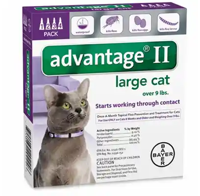 Advantage Ii Cat Purple Over 9 Lbs 4 Pk