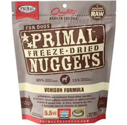 Freeze Dried Nuggets Grain Free Venison Formula Complete Diet For Dogs 5.5-oz