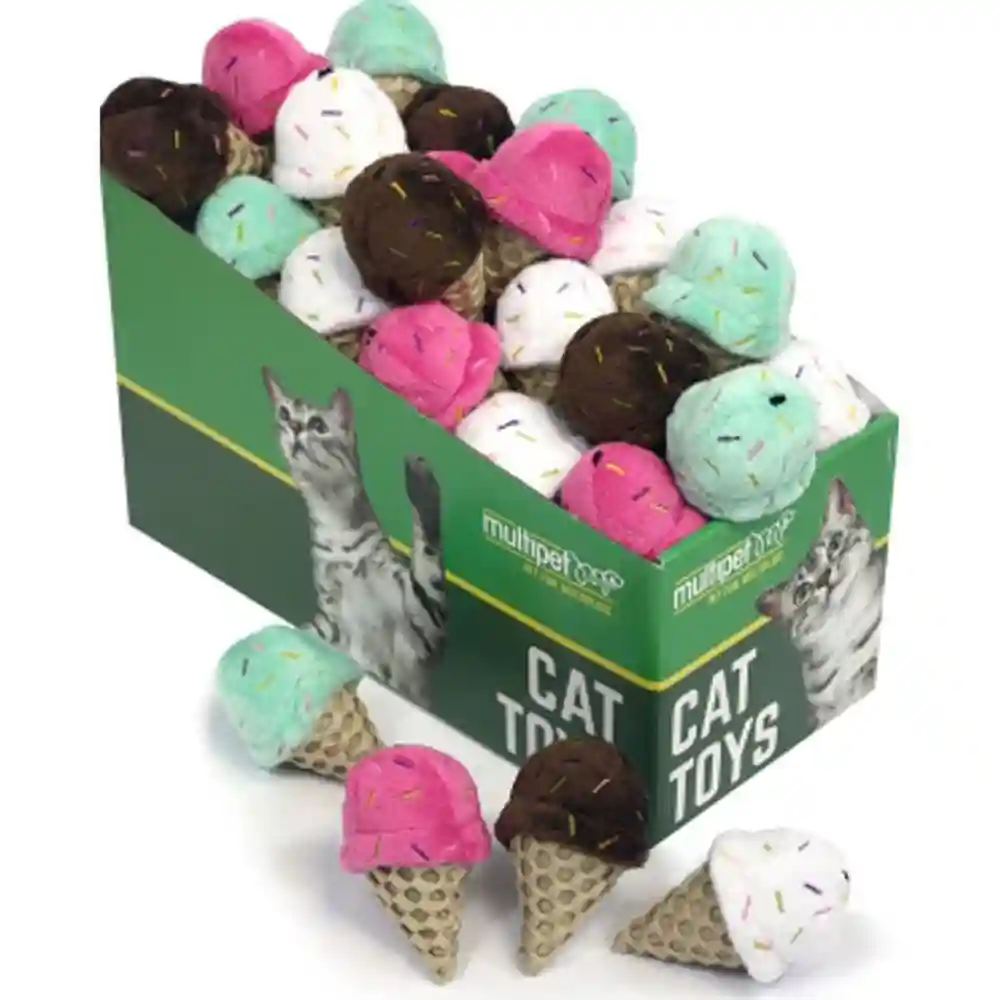 Ice Cream Cone Cat Toy Pdq