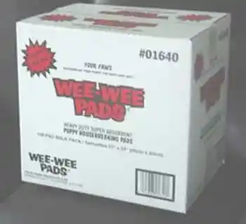 Wee Wee Pads 100 Pack Box