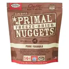 Freeze-dried Nuggets Grain Free Pork Formula Complete Diet Dog Food 14-oz