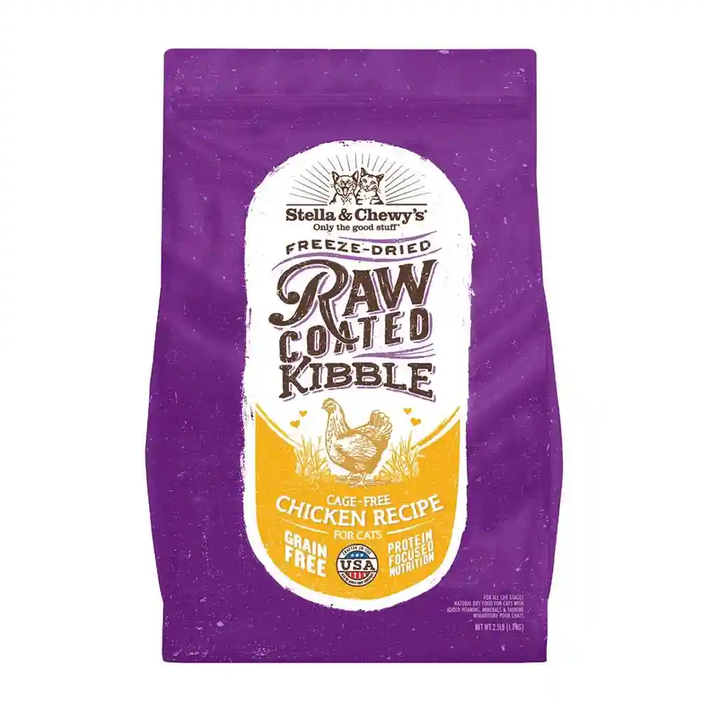 Raw Coated Cage Free Chicken Dry Cat Food 2.5-lb