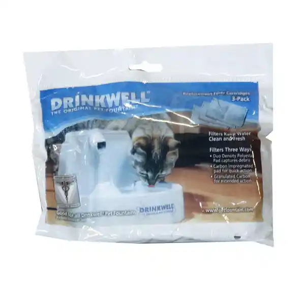 Drinkwell Replacement Carbon Filters, 3-pack One Size