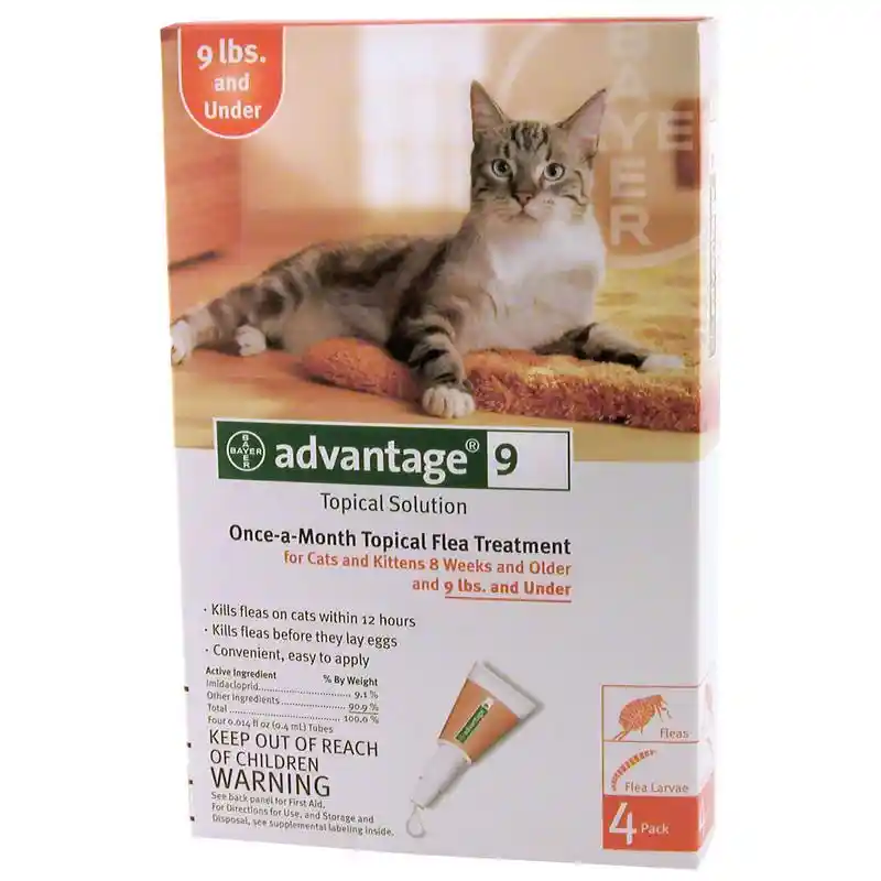 Advantage Ii Cat Small 5-9 Lbs. 4 Pk