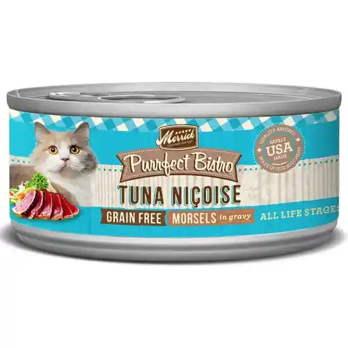 Purrfect Bistro Grain-free Tuna Pate Canned Cat Food 5.5-oz