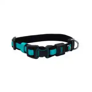 Adjustable Collar, Aqua, 5/8" X 10"-14"