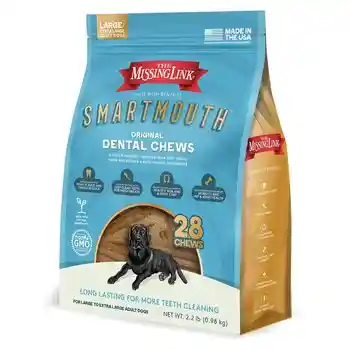 Missing Link Smartmouth Dental Chew Lg Xlg Dog 28 Ct