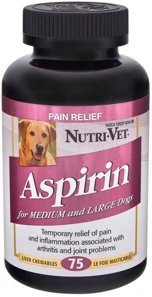 Nutri-vet K-9 Aspirin Large Dog 75 Ct