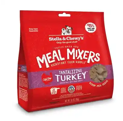 Meal Mixers Freeze Dried Raw Tantalizing Turkey Grain Free Dog Food Topper 8-oz