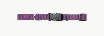 Adjustable Dog Collar With Plastic Buckle, Red, 5/8" X 10"-14"