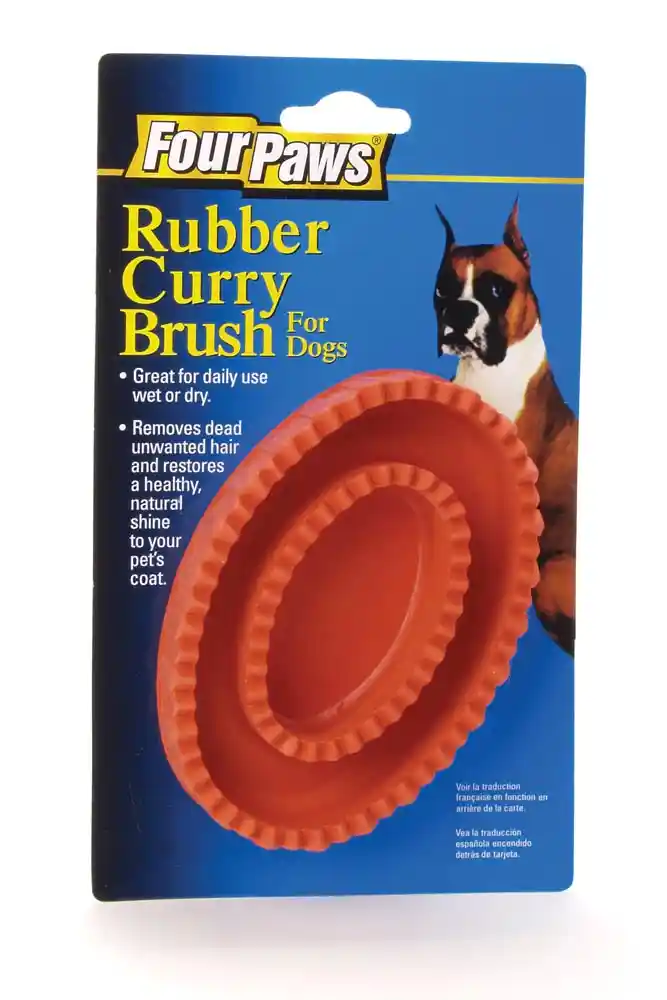 Rubber Curry Brush For Dogs