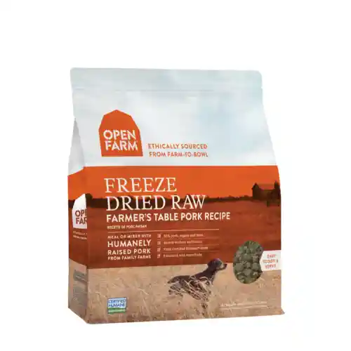 Farmers Table Pork Recipe Freeze Dried Raw Dog Food 13.5-oz