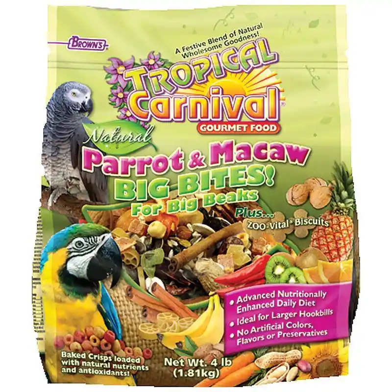 Tropical Carnival Natural Food Macaw 4 Lbs