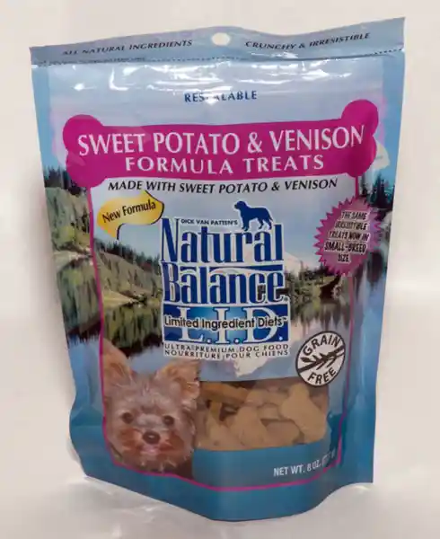 L.i.t. Limited Ingredient Treats Venison & Sweet Potato Dog Treats 8-oz