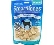 Mini Dental Chew Bones Dog Treats 24-pack