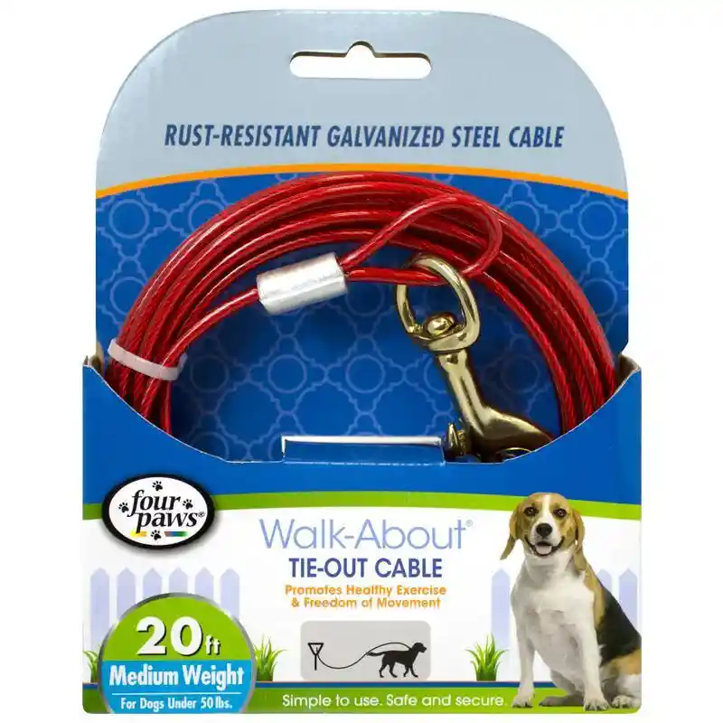 Fp Cable Tieout 950 Lbs 20' Red