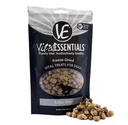 Freeze Dried Rabbit Bites Vital Treats For Dogs 2-oz