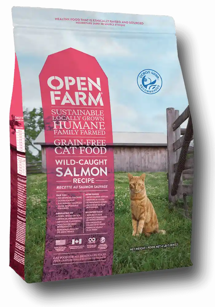 Grain Free Wild Caught Salmon Recipe Dry Cat Food 4-lb
