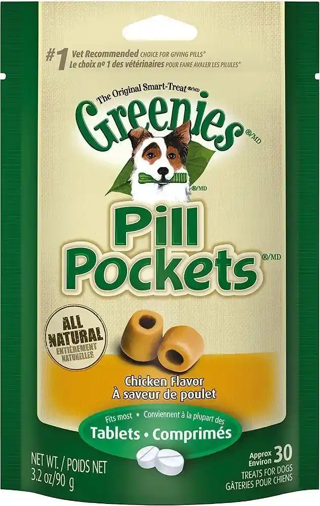 Pill Pockets Canine Chicken Flavor Dog Treats For Capsules 7.9-oz
