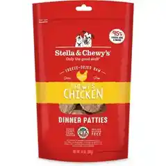 Dinner Patties Chewy's Chicken Grain Free Freeze Dried Raw Dog Food 14-oz