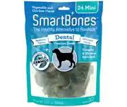 Mini Dental Chew Bones Dog Treats 24-pack