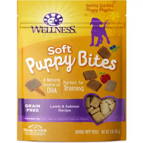 Soft Puppy Bites Lamb & Salmon Recipe Dog Treats 3-oz