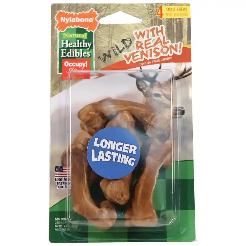 Nylabone Wild Venison Sm 4ct;