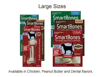 Chicken Large Chew Bones Dog Treats 3-pack