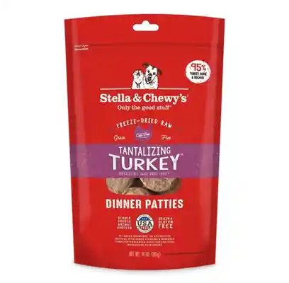 Meal Mixers Freeze Dried Raw Tantalizing Turkey Grain Free Dog Food Topper 14-oz