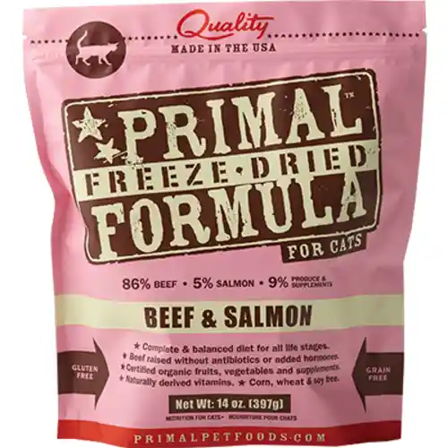 Freeze Dried Nuggets Grain Free Beef & Salmon Formula Cat Food 14-oz