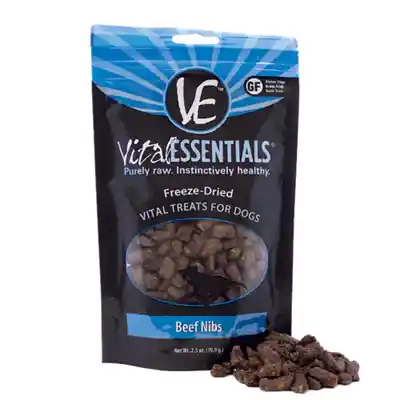 Freeze Dried Beef Nibs Vital Treats For Dogs 2.5-oz