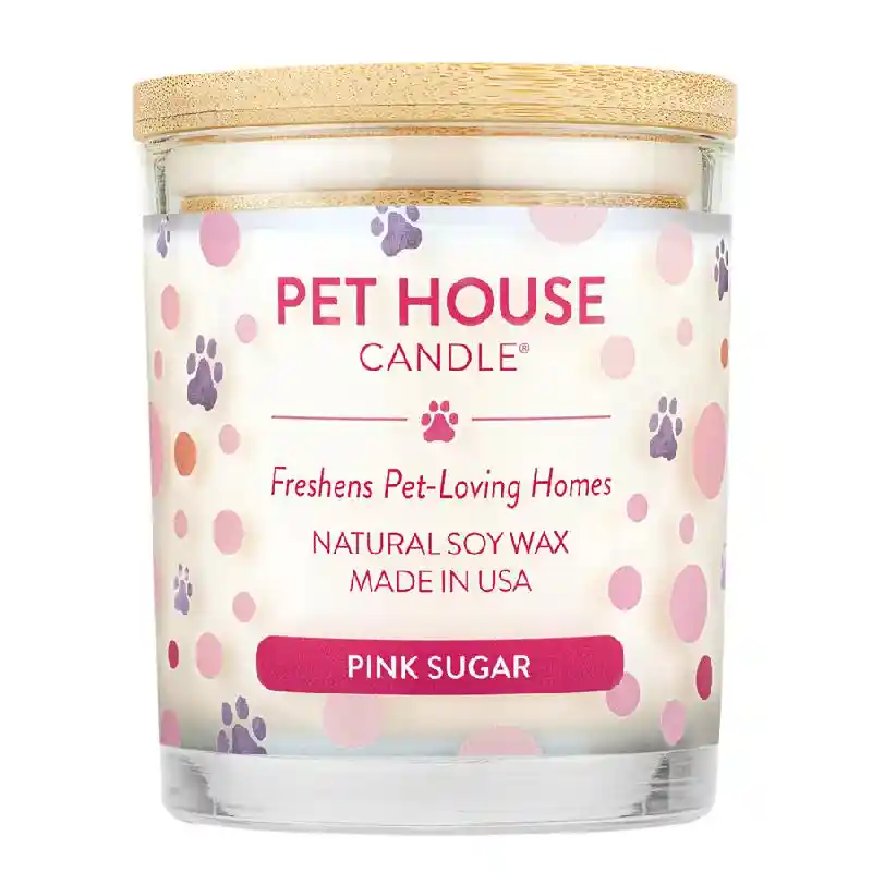 Pet House Candle Pink Sugar 8.5 Oz 3/case *seasonal Summer