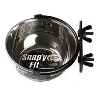 Stainless Steel Snap'y Fit Water & Feed Bowl 1.25-cup