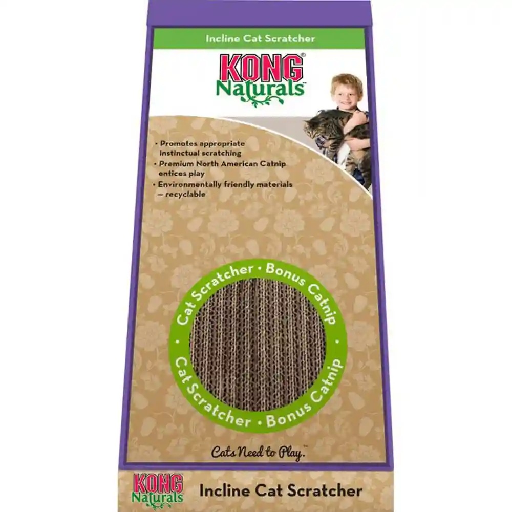 Kong Cat Incline Scratcher With Toy
