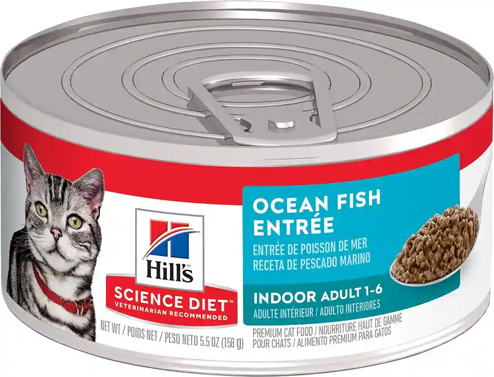 Adult Indoor Ocean Fish Entree Canned Cat Food 5.5-oz