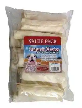 Loving Pets Rawhide White Retrieve Rl 4" 13pk"