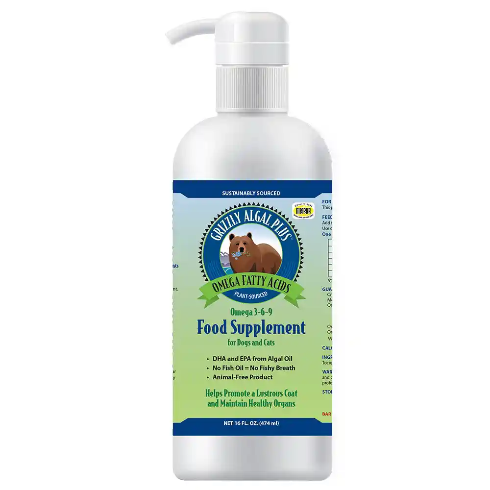 Algal Plus Omega 3 6 9 Food Supplement For Dogs And Cats - 16oz Bottles