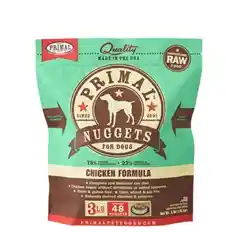 Raw Frozen Canine Chicken Formula Nuggets Dog Food 3-lb