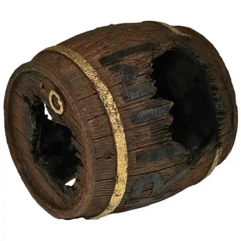 Rum Barrel W/cave Sml 4;