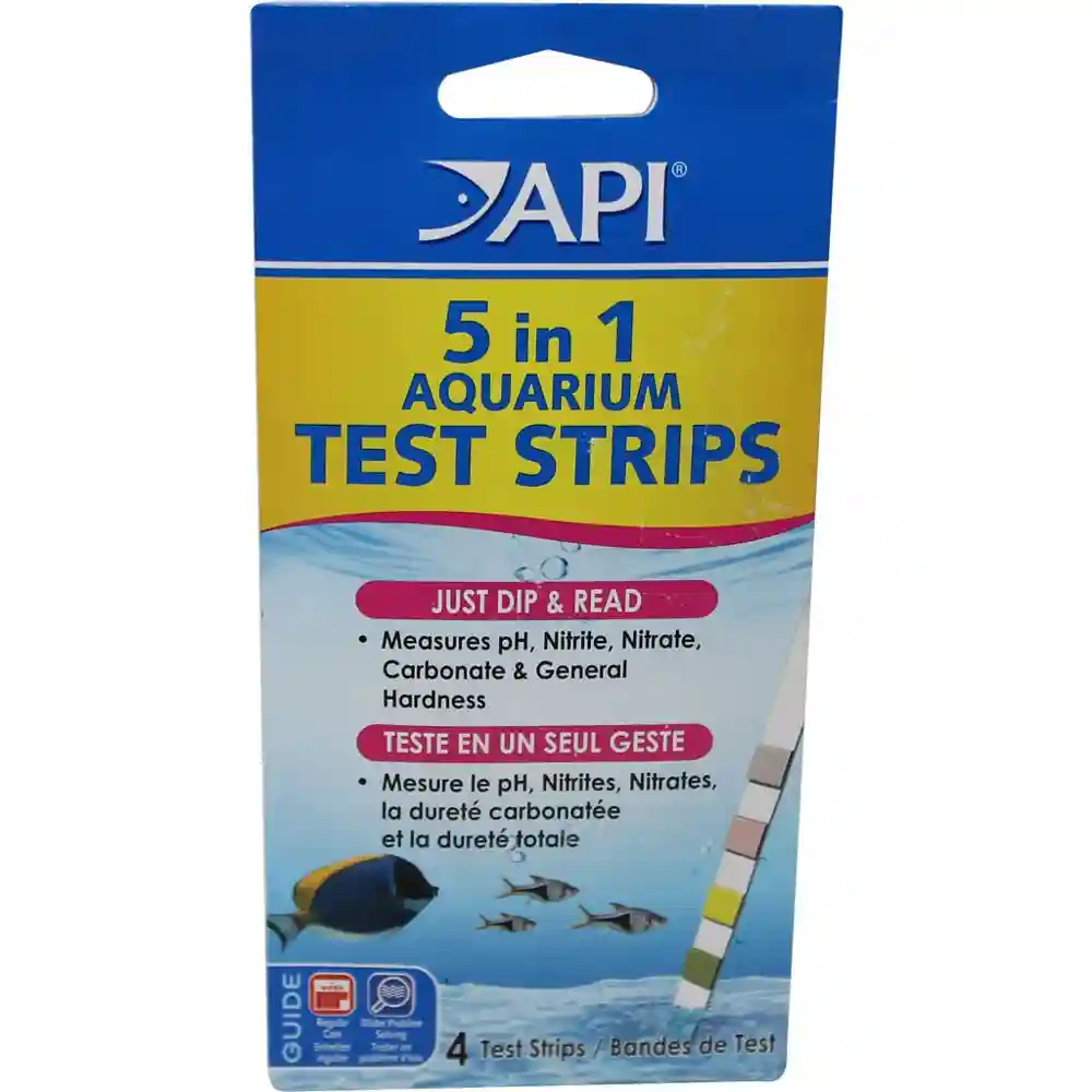 5 In 1 Aquarium Test Strips 4 Ct
