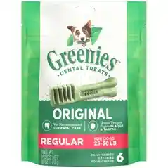 Original Regular Dental Dog Chews 6-oz