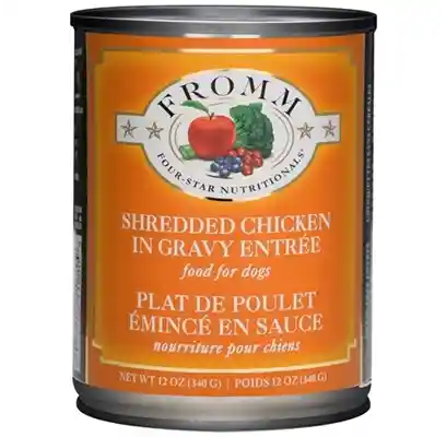 Four Star Shredded Grain Free Chicken In Gravy Entree Canned Dog Food 13-oz