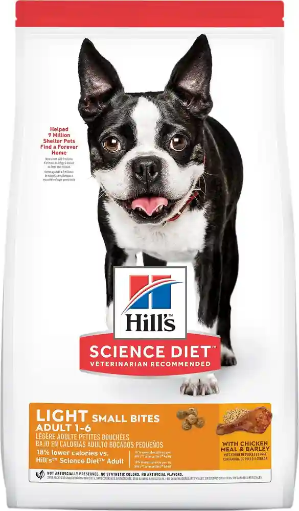 Adult Light Small Bites With Chicken Meal & Barley Dry Dog Food 15-lb