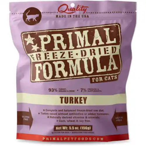 Freeze Dried Nuggets Grain Free Turkey Formula Cat Food 5.5-oz