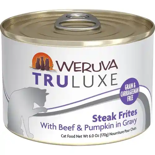 Truluxe Steak Frites With Beef & Pumpkin In Gravy Canned Cat Food 6-oz