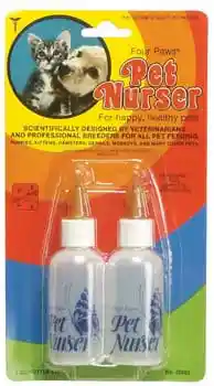 Four Paws Nurser Kit 2 oz Two Bottles