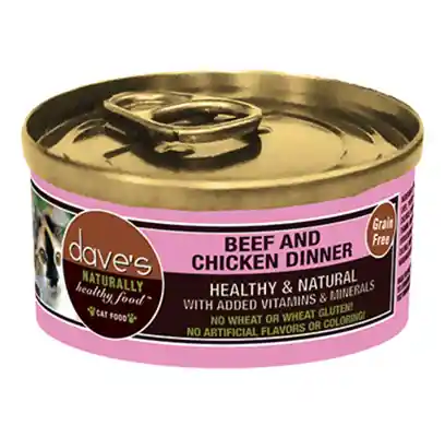 Dave's Can Cat Beef & Chicken 3 Oz