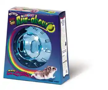 Superpet Mini Rainbow Run-about Ball Boxed 4.5"