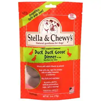 Dinner Patties Duck Goose Grain Free Freeze Dried Raw Dog Food 5.5-oz